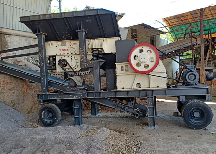 簡易小型移動粉碎石子機
