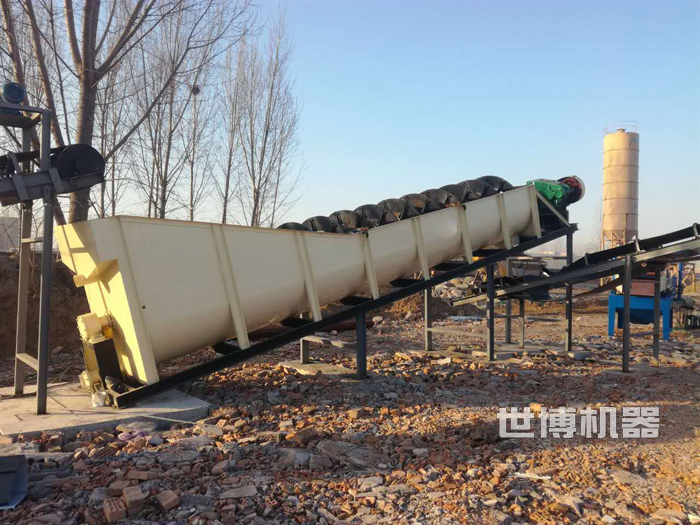 螺旋洗砂機安裝現場
