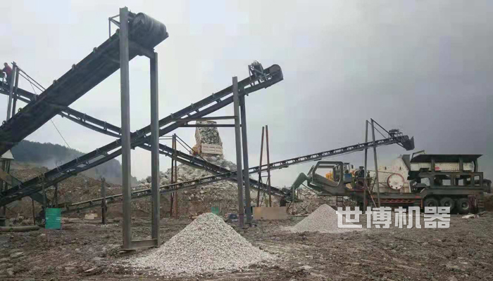 移動式石料破碎生產線