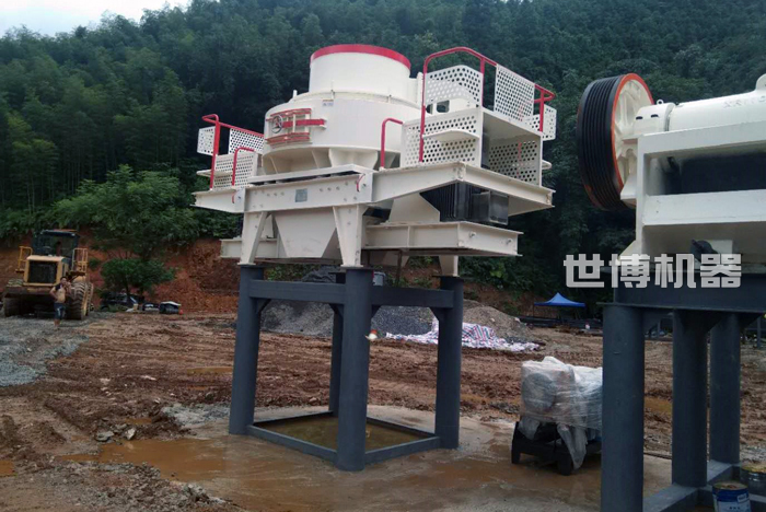 顎破制砂機安裝現場
