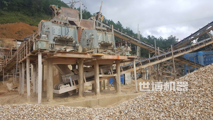 反擊破用于石子生產線現場