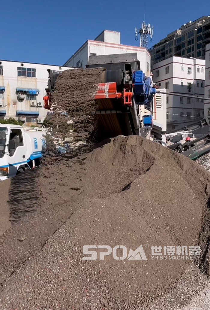 建筑垃圾粉碎后的細沙